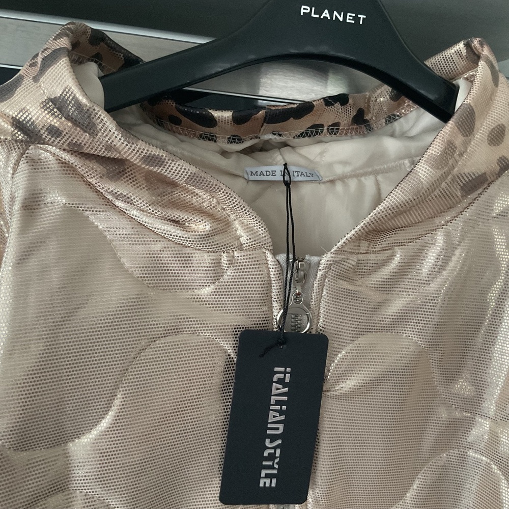 Léopard jacket , gold, - Picture 4 of 5